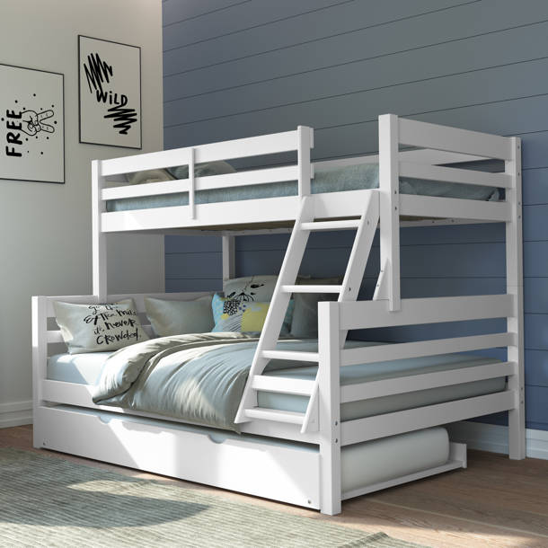 Sand & Stable Baby & Kids Eddy Twin Over Full Solid Wood Standard Bunk
